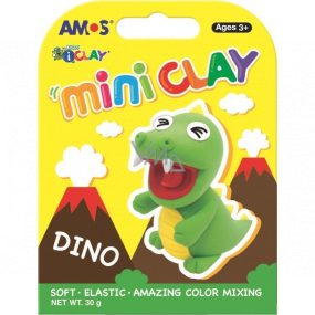 Amos I-Clay Mini Clay Dino modelling drying clay 4 colours x 7,5 g