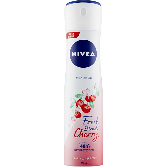 Nivea Fresh Blends Cherry 48h antiperspirant deodorant spray for women 150 ml