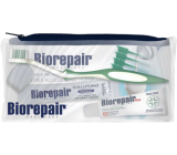 Biorepair Plus Total Protection toothpaste for protection against tooth decay 15 ml + toothbrush 1 piece + mouthwash 12 ml + dental floss 1 piece + flexible toothpicks 5 pieces, travel bag