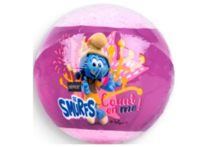 Smurfs sparkling bath ball for children Pink 100 g