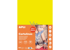 Apli Colored papers A4 Fluo yellow 170 g 50 sheets