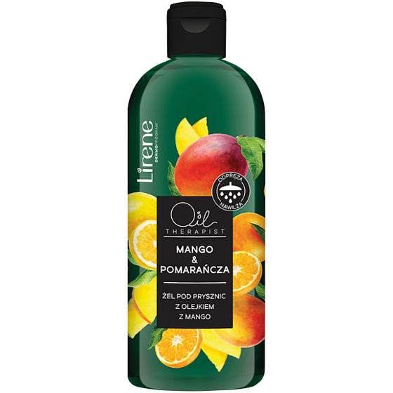 Lirene Oil Therapist Mango & Orange Shower Gel with Mango Oil 400 ml
