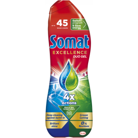 Somat Excellence Duo Gel AntiGrease dishwasher gel 45 doses 810 ml