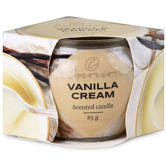 Emocio Dekor Vanilla Cream scented candle glass 70 x 62 mm 85 g