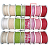 Nekupto Fabric ribbon Pink and white stripes3,5 m x 10 mm