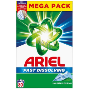 Ariel Mountain Spring box washing powder for coloured clothes 80 doses 4,4 kg