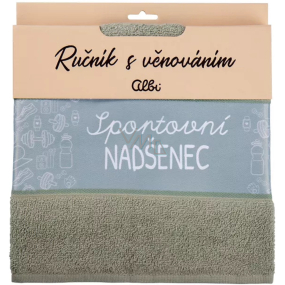 Albi Gift towel - Sports enthusiast green 50 x 90 cm