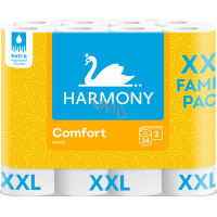 Harmony Comfort XXL 2-ply toilet paper, 24 rolls, 18.2 m roll