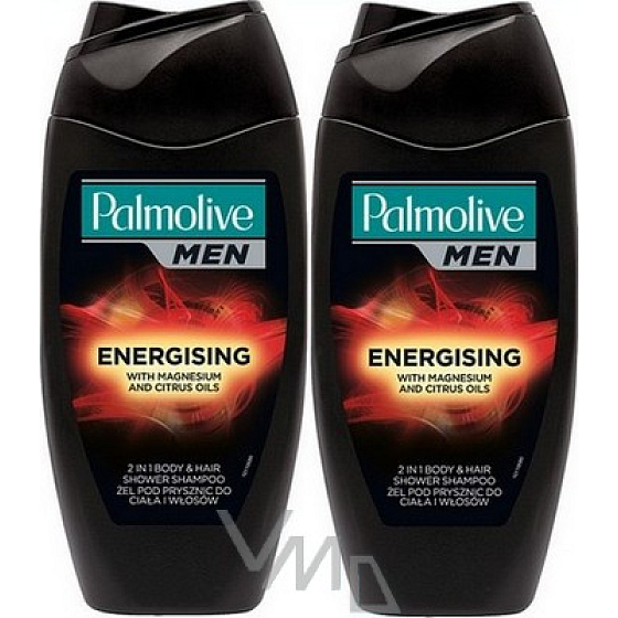 Palmolive Men Energizing 2in1 Shower Gel 2 x 250 ml Duo