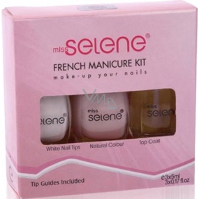 Miss Selene French Manicure Kit set of nail polishes for French manicure 3x5 ml
