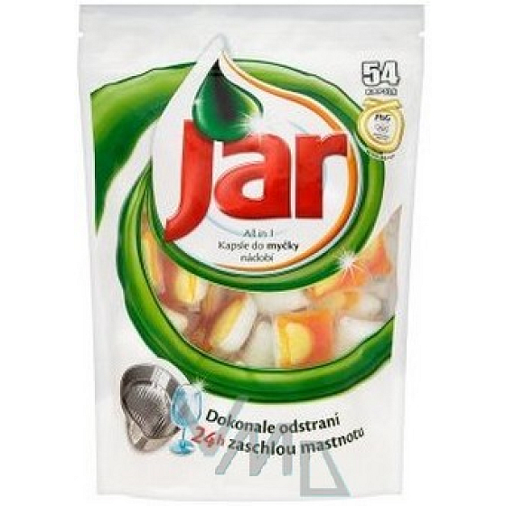 Jar All in 1 Orange capsules for automatic dishwasher 54 pieces