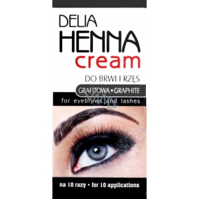 Delia Cosmetics Henna coloring cream for eyebrows and eyelashes Graphite 15 ml + 15 ml