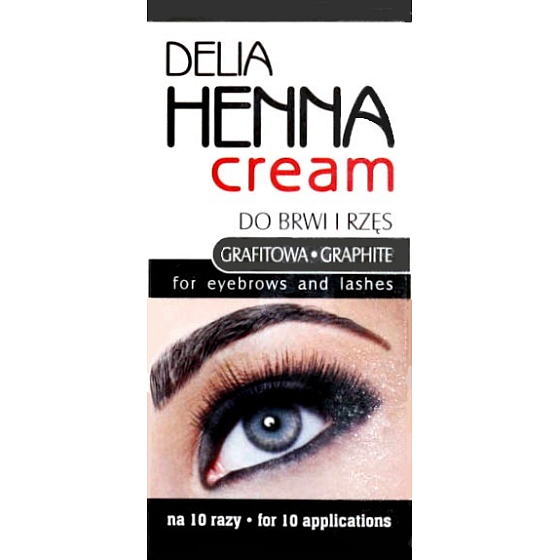 Delia Cosmetics Henna coloring cream for eyebrows and eyelashes Graphite 15 ml + 15 ml