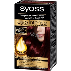 Syoss Oleo Intense Color Ammonium Free Hair Color 4-23 Burgundy Red
