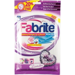 Fabrite Lavender Washing Powder Slices 20 Wash 20 Pieces