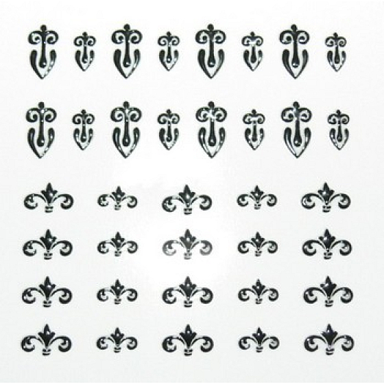 Absolute Cosmetics Nail Art self-adhesive nail stickers NT012 1 sheet