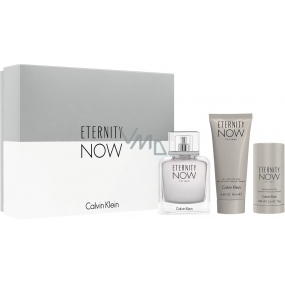 Calvin Klein Eternity Now Man EdT 100 ml eau de toilette Ladies + shower gel 100 ml + 75 ml Deodorant Stick