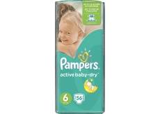 Pampers Active Baby Dry 6 Extra Large 15+ kg jednorázové plenky 56 kusů