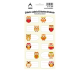 Arch Home stickers decorative owls 12 labels