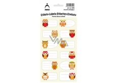 Arch Home stickers decorative owls 12 labels