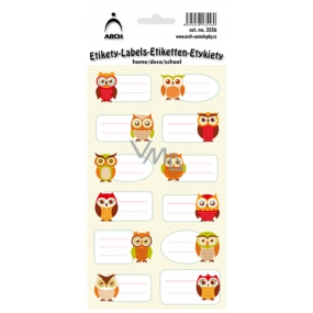 Arch Home stickers decorative owls 12 labels