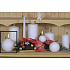 Lima Alfa Frosty effect candle white ball 100 mm 1 piece