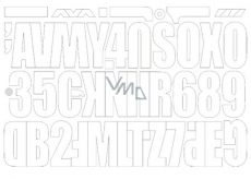 Arch Advertise your own white self-adhesive letters and numbers 35 x 25 cm
