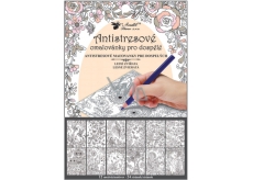 Kreativní omalovánky lesní zvířata 12 motivů, 24 listů 23 x 16 cm