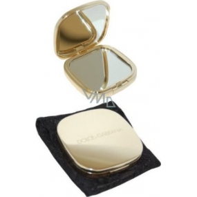 Dolce & Gabbana Beauty luxury cosmetic mirror gold 7 x 7 x 1,3 cm