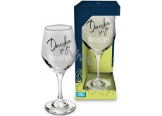 Albi Můj Bar Sklenka na víno Dneska si ji zasloužím 270 ml