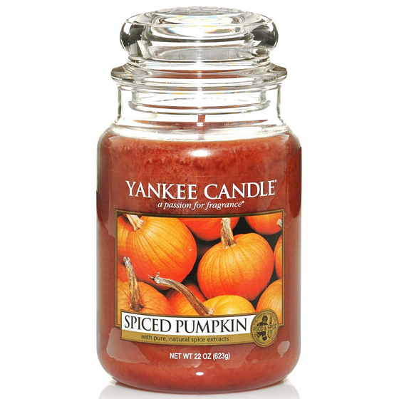 Yankee Candle Spiced Pumpkin - Spicy Pumpkin Scented Candle Classic large glass 623 g