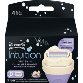 Wilkinson Intuition Dry Skin Coconut Milk & Almond Oil spare head for women 3 pieces
