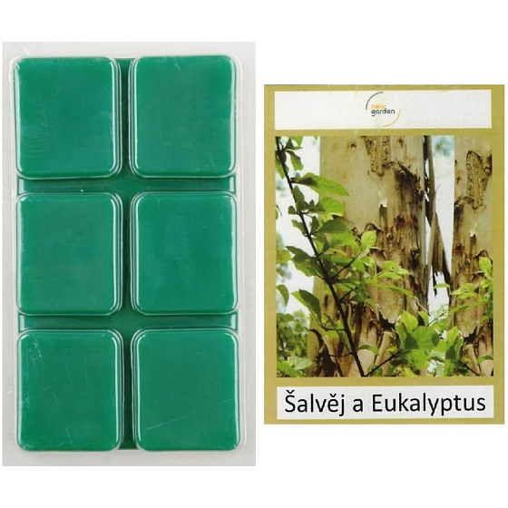 New Garden Sage and eucalyptus fragrant wax for aroma lamps 64 g