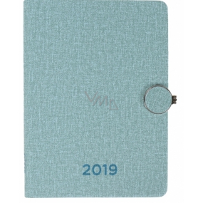 Albi Diary 2019 weekly with metal buckle Blue 13,2 x 18 x 1,5 cm