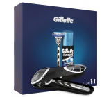 Gillette Mach3 Turbo Razor + Head + Mach3 Extra Comfort Shave Gel 75 ml + travel pouch, cosmetic set for men