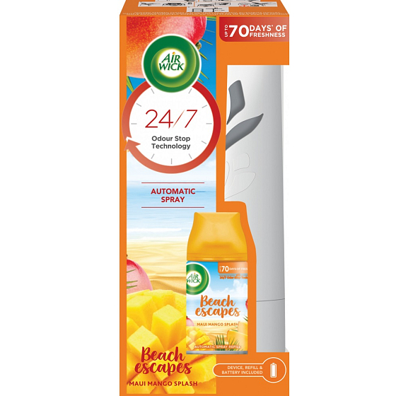 Air Wick Freshmatic Beach Escapes Maui mango splash automatic air freshener spray 250 ml