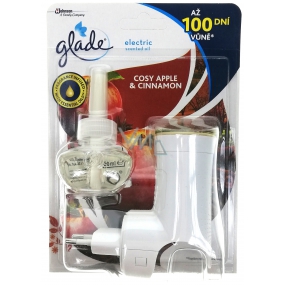 Glade Electric Scented Oil Cozy Apple & Cinnamon - Apple and cinnamon electric air freshener machine with liquid filling 20 ml