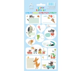 Arch Household stickers, for gifts Happy Birthday blue 14 labels