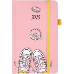 Albi Diary 2020 pocket with rubber band Sneakers 15 x 9.5 x 1.3 cm