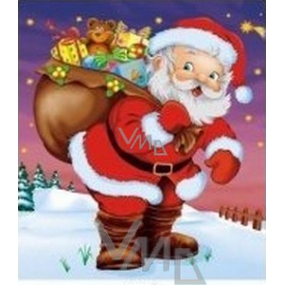 Press Plastic bag 45 x 50 cm with Santa Claus ear with gifts 1 piece