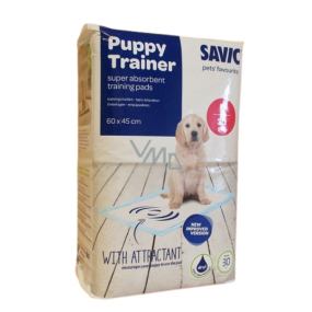 Savic Puppy Trainer Diapers, educational pads for puppies, perfectly absorbing 60 x 45 cm 30 pieces