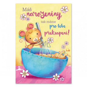 Ditipo Playing birthday card You have a birthday We cooked porridge Jiří Helekal 224 x 157 mm