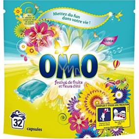 Omo Festival de Fruits Liquid Caps gel capsules for washing colored and white laundry 32 doses 841 g
