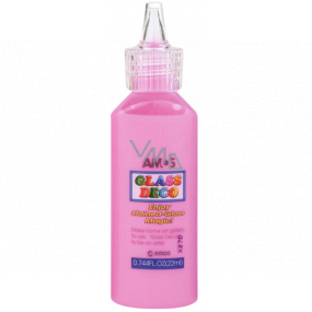 Amos Colors for glass 5. Pink 22 ml