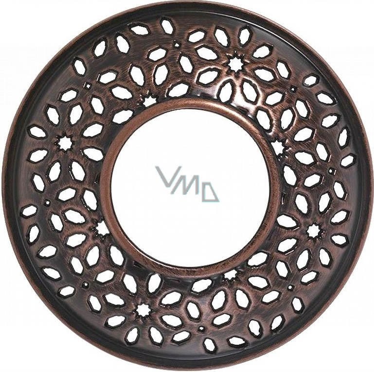 Yankee Candle Sheridan Floral Bronze Punched Metal Fancy Metal Ring for