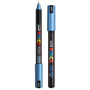 Posca Universal Acrylic Marker 0.7 mm Metallic Blue PC-1MR
