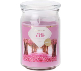 Emocio Pink Alley - Pink alley scented candle glass with glass lid 93 x 142 mm