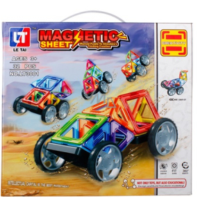 EP Line Magnetic Sheet 32 - Magnetic building set 32 pieces, recommended age 3+