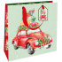 Nekupto Gift paper bag luxury 23 x 23 cm Christmas car with gifts