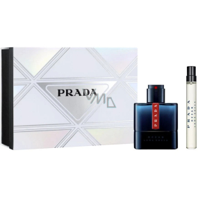 Prada Luna Rossa Ocean Eau de Toilette 50 ml + Eau de Toilette 10 ml miniature, gift set for men